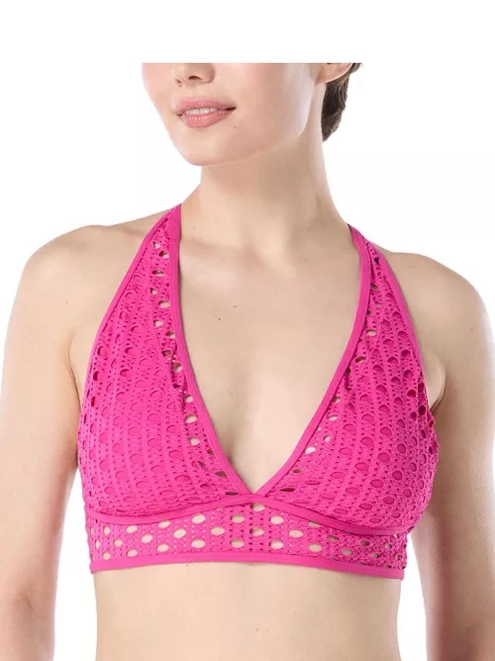 NWT Carmen Marc Valvo
Women's Crochet Bikini Top
